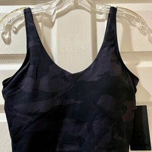 Women's Black Camouflage Intimate Top